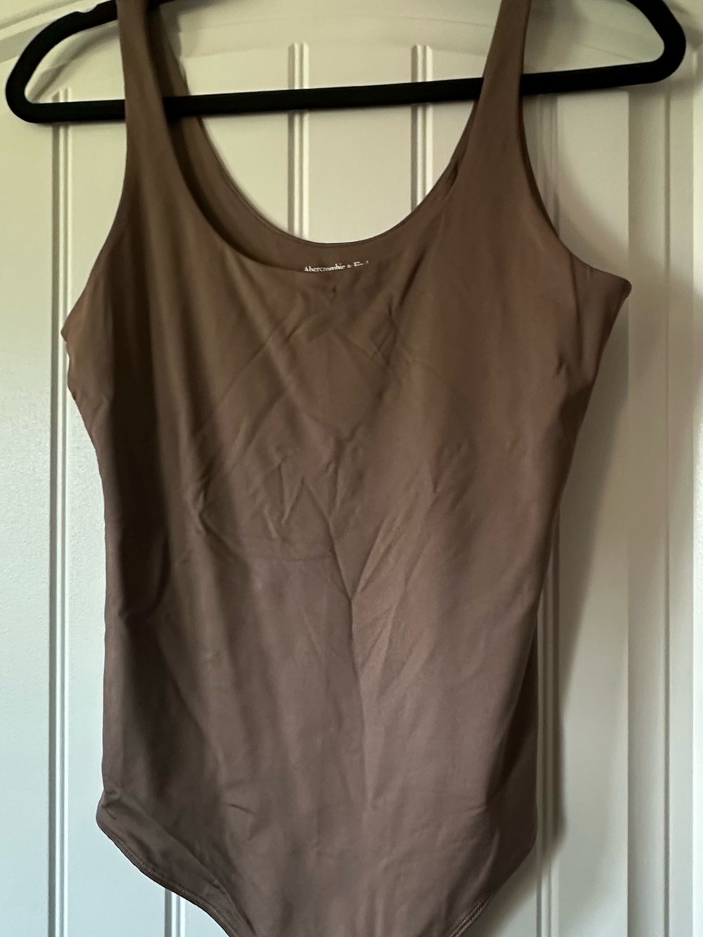 Abercrombie & Fitch Brown Scoop Neck Bodysuit
